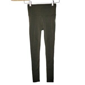 Lululemon Size 4 Reveal Tight En Avante 26" Dark Olive Mesh Women's Leggings‎